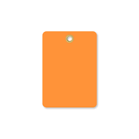 Fluorescent Orange Vinyl Inspection Blank Tag