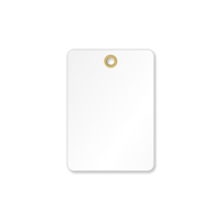 White Vinyl Inspection Blank Tag