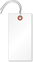 White Tyvek Shipping Tags (with pre-attached wires)