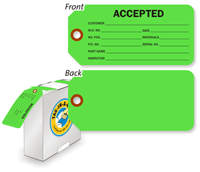 Accepted Tag in fluorescent green.