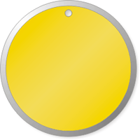 Yellow Metal Rim Key Tags