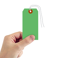 Dark Green Cardstock Tags (with strings)