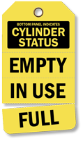 Cylinder Status Plastic Tags