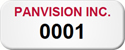 Asset Label, Company Name with Numbering