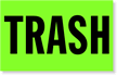 Trash Shipping and Packaging Labels