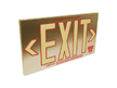1 Sided  Brushed Aluminum Exit Sign  Box