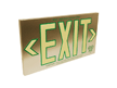 1 Sided  Brushed Aluminum Exit Sign  Box