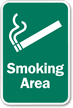 Smoking Area Sign