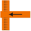 Arrow Symbol, Small (1/2 in. x 2-1/4 in.)