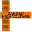 Danger High Voltage Label, Small, 1 Card/Pack