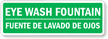 Eye Wash Fountain (Bilingual) Label
