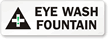 Eye Wash Fountain (With Graphic) Label