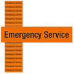 Emergency Service, Small (1/2 in. x 2-1/4 in.)