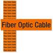 Fiber Optic Cable Label, Small, 1 Card/Pack