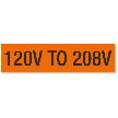 Voltage Marker Label, Small, 1 Card/Pack