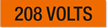208 Volts, Large (2-1/4 in. x 9 in.)