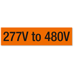 Voltage Marker Label, Large, 1 Card/Pack