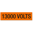 13000 Volts, Large (2-1/4 in. x 9 in.)