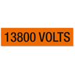 13800 Volts, Large (2-1/4 in. x 9 in.)