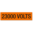 23000 Volts, Large (2-1/4 in. x 9 in.)