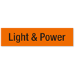 Light & Power Label, Large, 1 Card/Pack