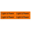 Light & Power Label, Medium, 1 Card/Pack