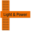 Light & Power Label, Small, 1 Card/Pack