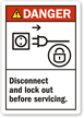 Handy lockout Label give warning just when needed.