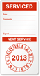 Punch Out Next Service Label