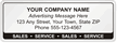 Sale and Service Label