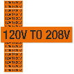 Voltage Marker Label, Small, 1 Card/Pack