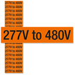 Voltage Marker Label, Small, 1 Card/Pack
