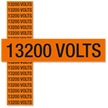 13200 Volts, Small (1/2 in. x 2-1/4 in.)