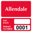 Parking Labels - Design SQ10
