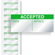 Accepted Calibration Labels  Green On Silver