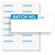 Batch No. Calibration Labels  Blue On White