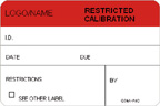 Restricted Calibration Label [add name or logo]