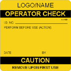 Operator Check Label [add name or logo]