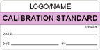 Calibration Standard Label [add name or logo]