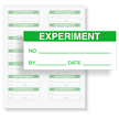 Experiment Calibration Labels, Green On White