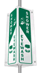 4-Sided Shower Eyewash Sign