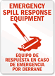 Emergency Spill Response Equipment Sign