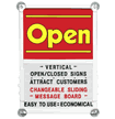 Custom Open/Closed Message Board - Vertical