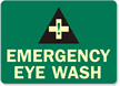 Emergency Eye Wash Sign