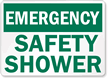 Emergency Safety Shower Sign