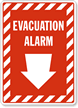 Evacuation Alarm Sign