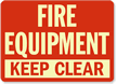 Fire Equipment Keep Clear