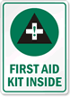 First Aid Kit Inside Sign