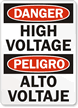 Danger High Voltage Sign