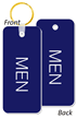 MEN Bathroom Keychain, Double-Sided
